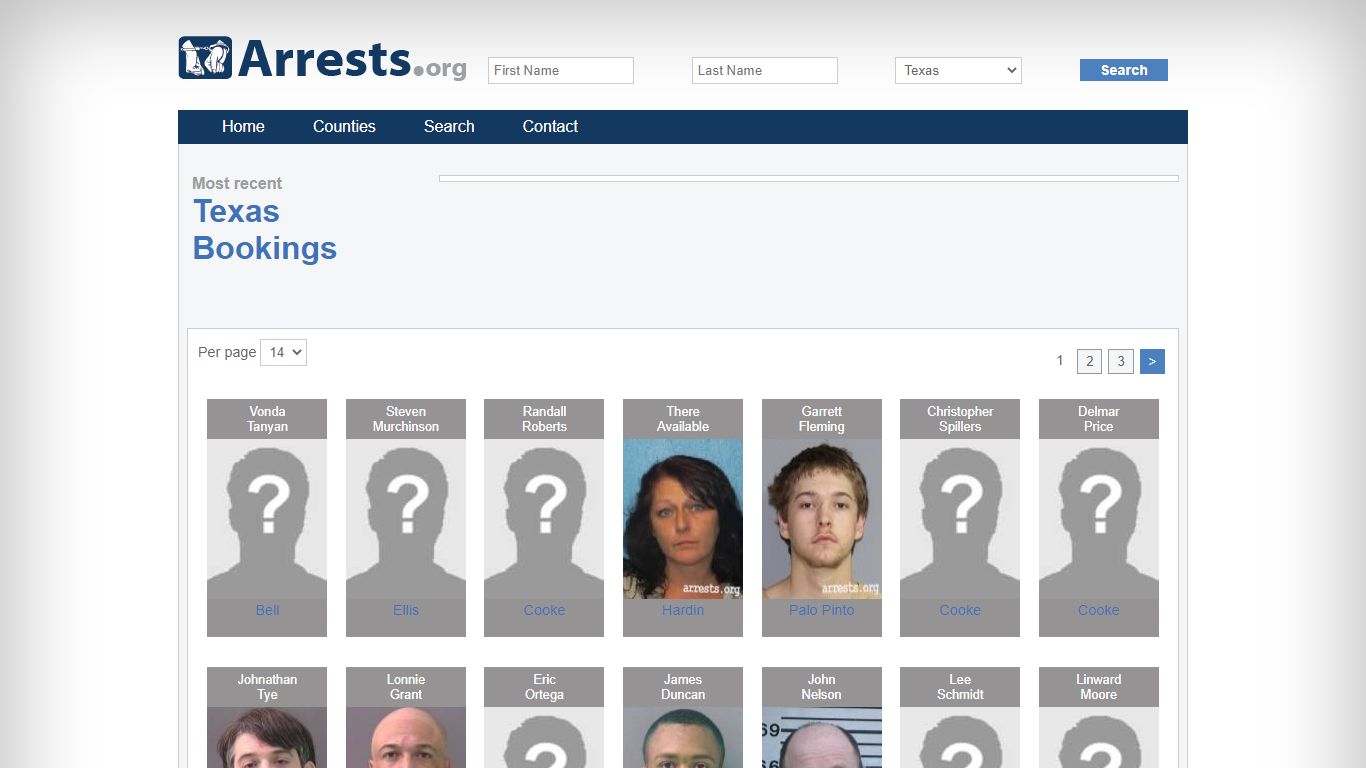 Texas Arrests and Inmate Search