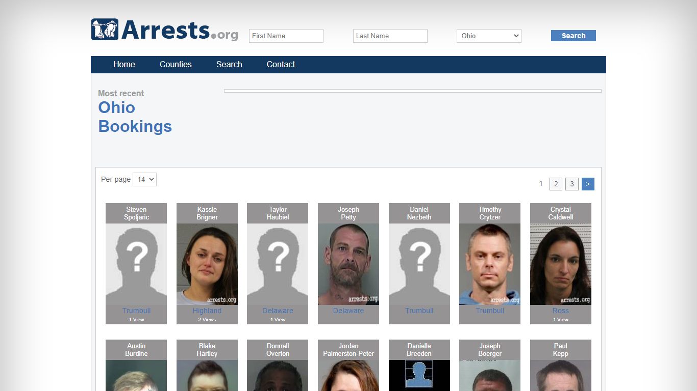 Ohio Arrests and Inmate Search